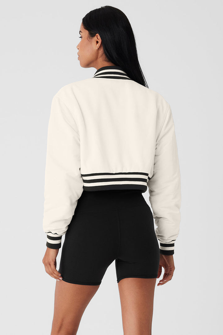 Cropped G.O.A.T Jacket - Ivory