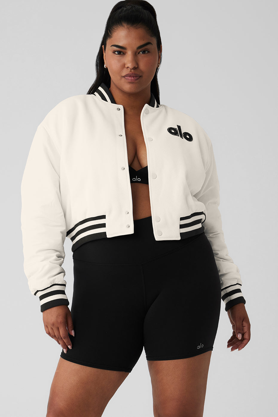 Cropped G.O.A.T Jacket - Ivory