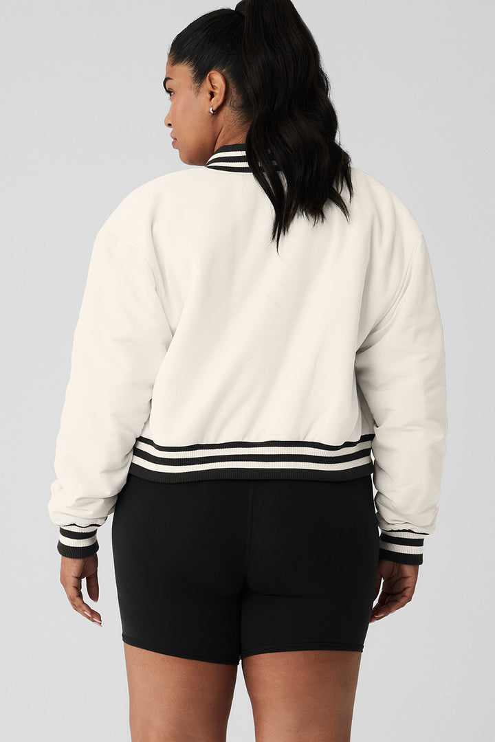 Cropped G.O.A.T Jacket - Ivory