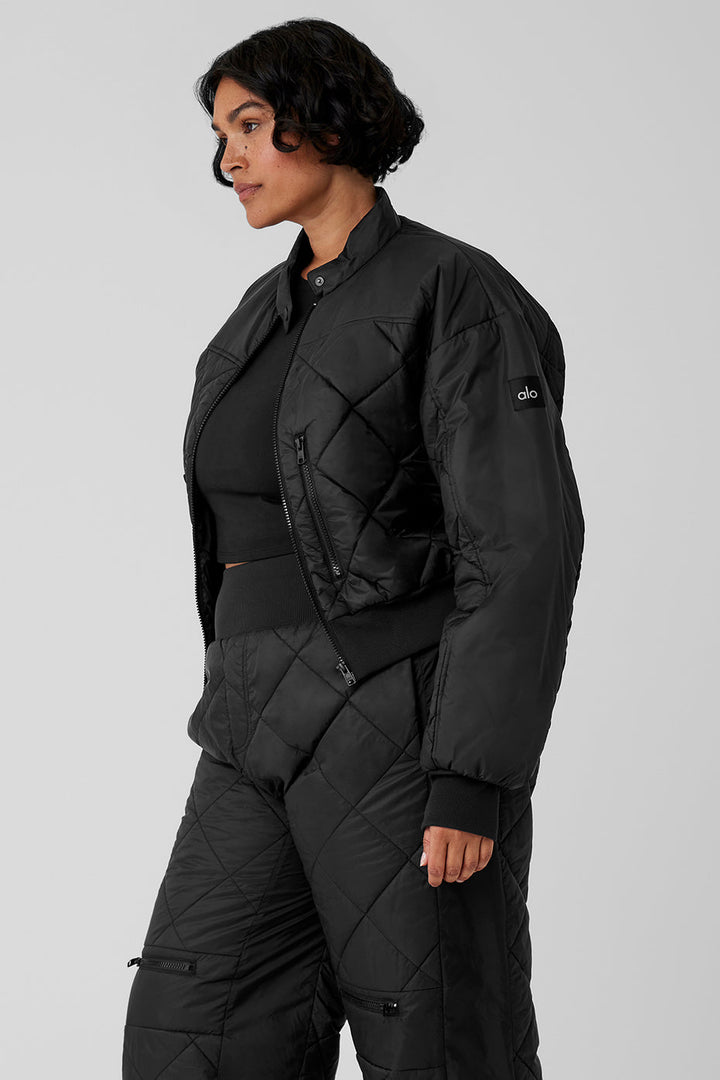 Snowrider Puffer Jacket - Black