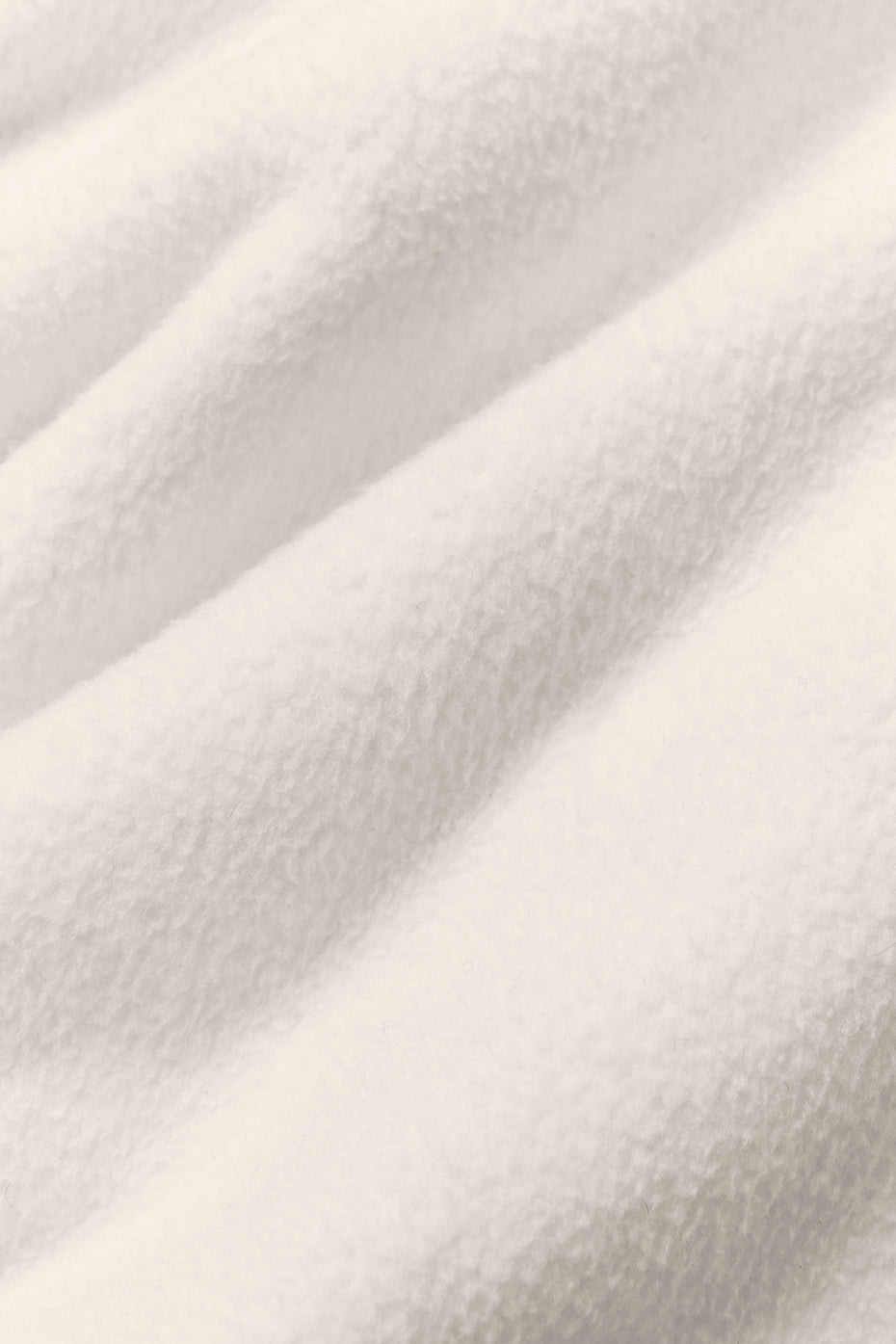 Polar Fleece Cropped Wintry Mix Jacket - Ivory