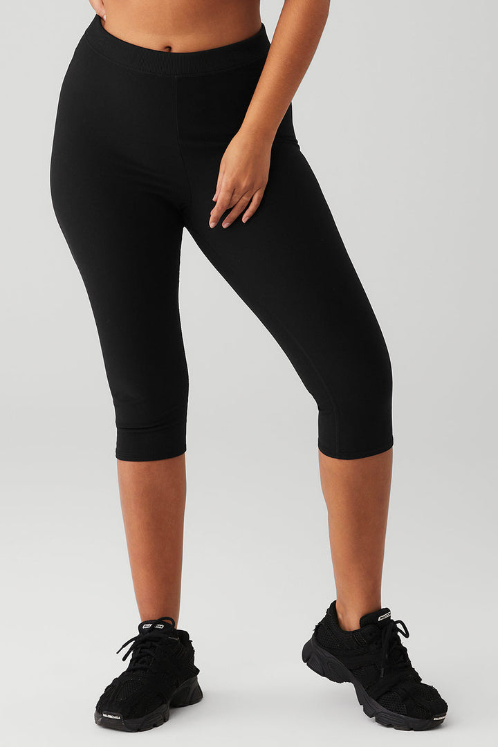 Alosoft High-Waist Iconic 90's Capri - Black