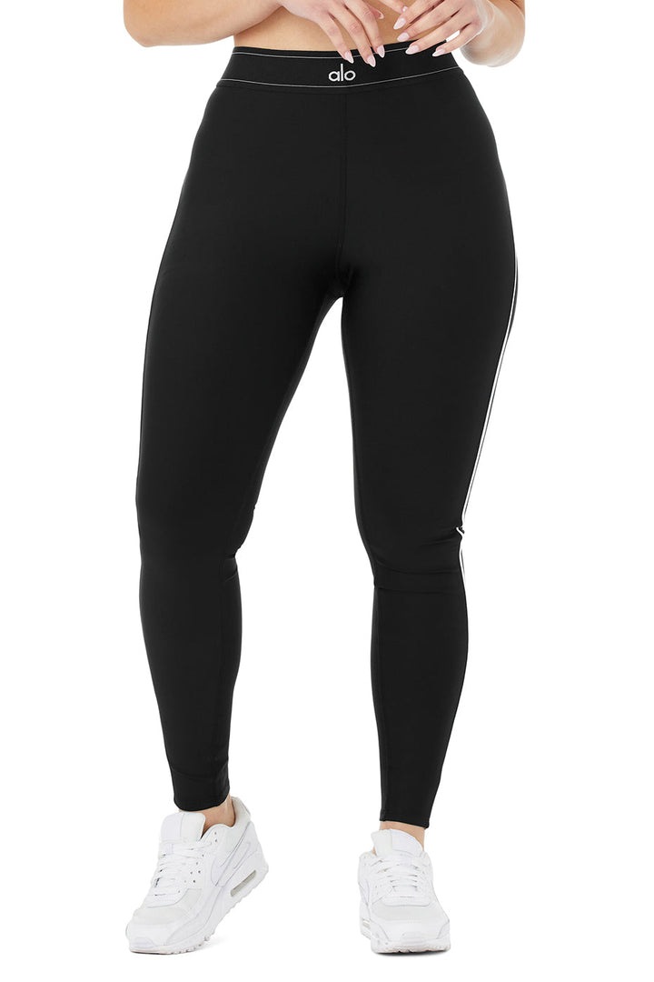 Airlift High-Waist Suit Up Legging - Black/White