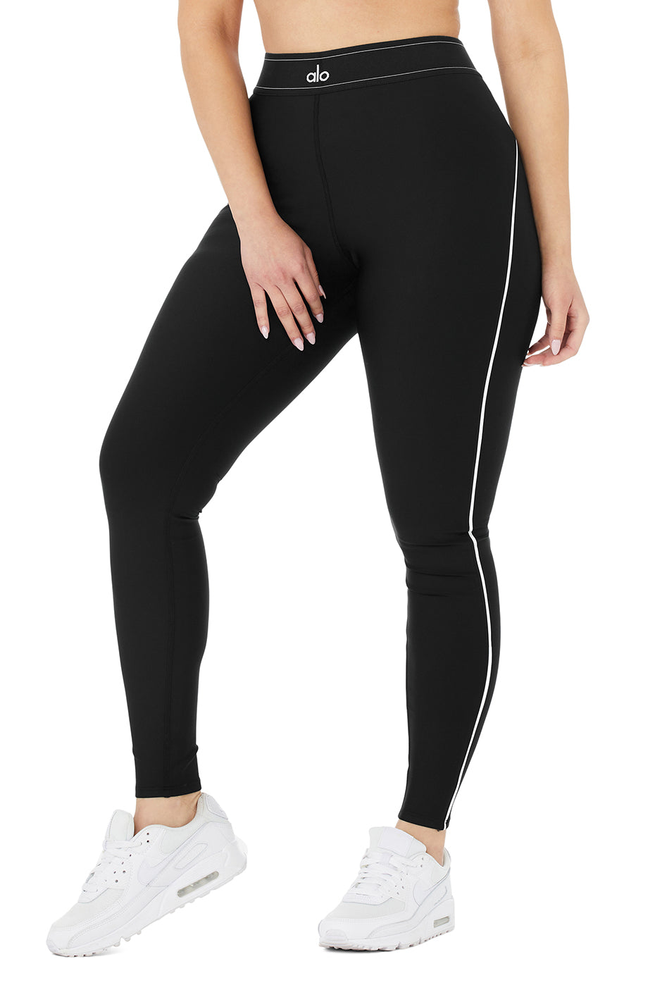 Airlift High-Waist Suit Up Legging - Black/White