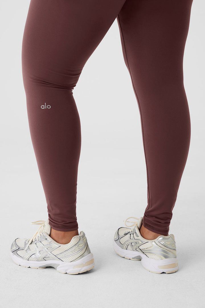 High-Waist Airbrush Legging - Cherry Cola