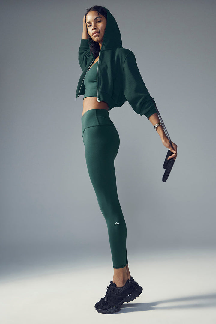 7/8 High-Waist Airbrush Legging - Midnight Green