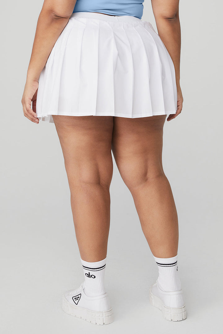Varsity Tennis Skirt - White