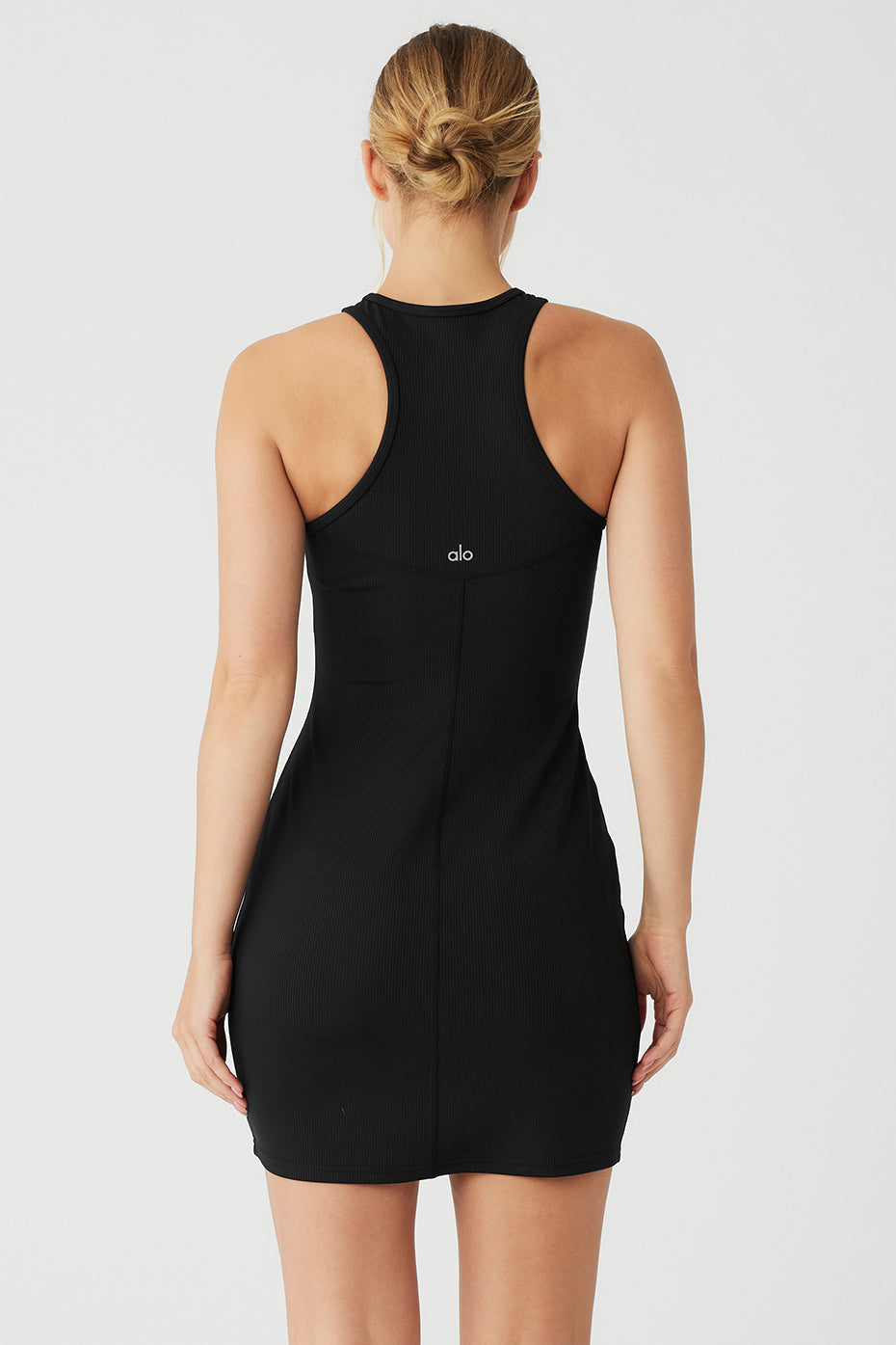 Airlift Ribbed Magnetic Dress - Black