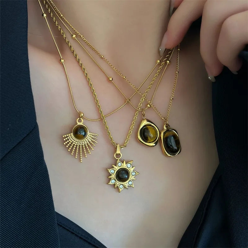 Phaedra Gem Pendant Necklaces