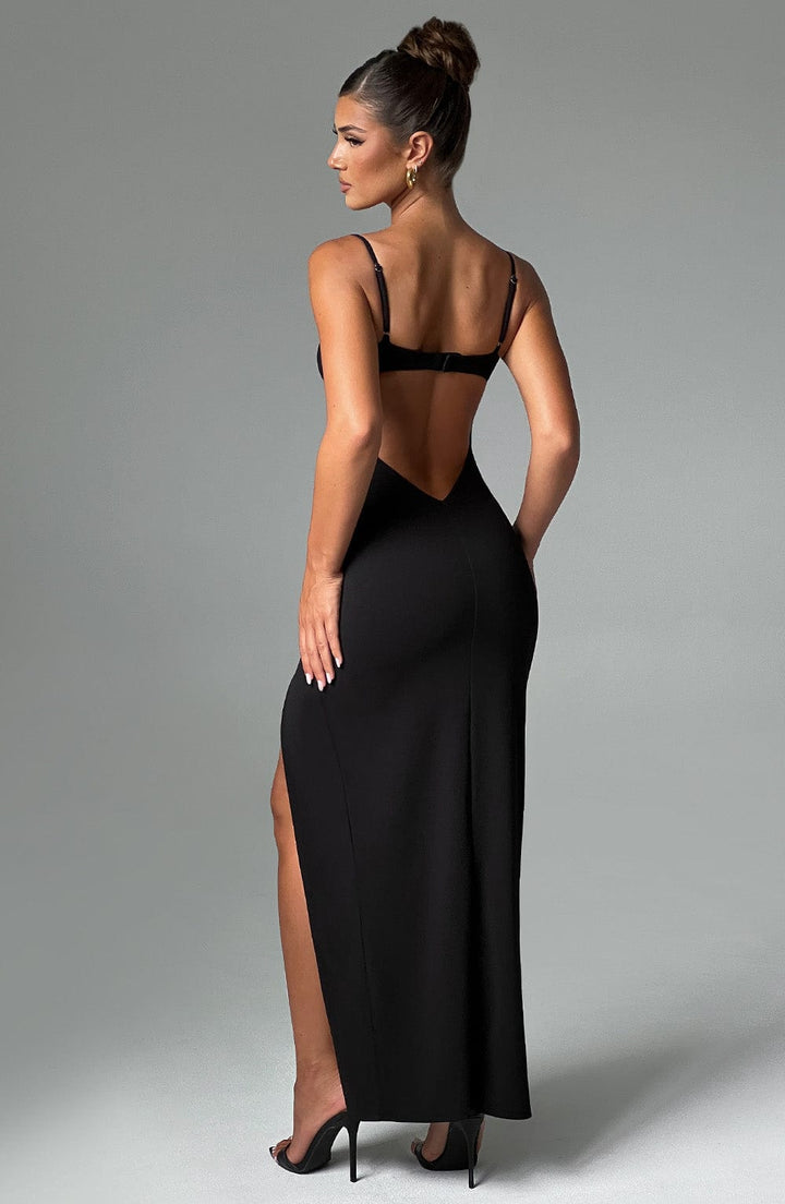 Asteria Maxi Dress - Black