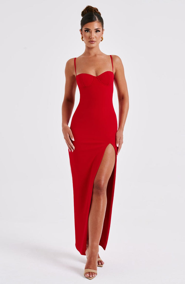 Asteria Maxi Dress - Red