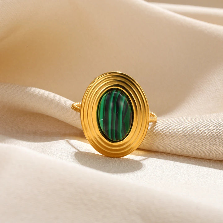 Odessa Malachite Ring Stacks (sep some of them out into diff listings)