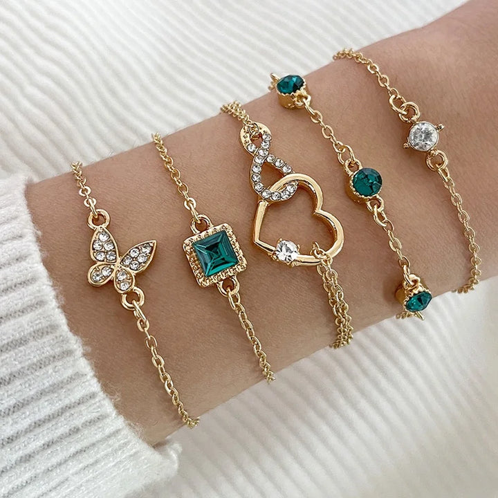 Pallas Emerald Bracelet Stacks