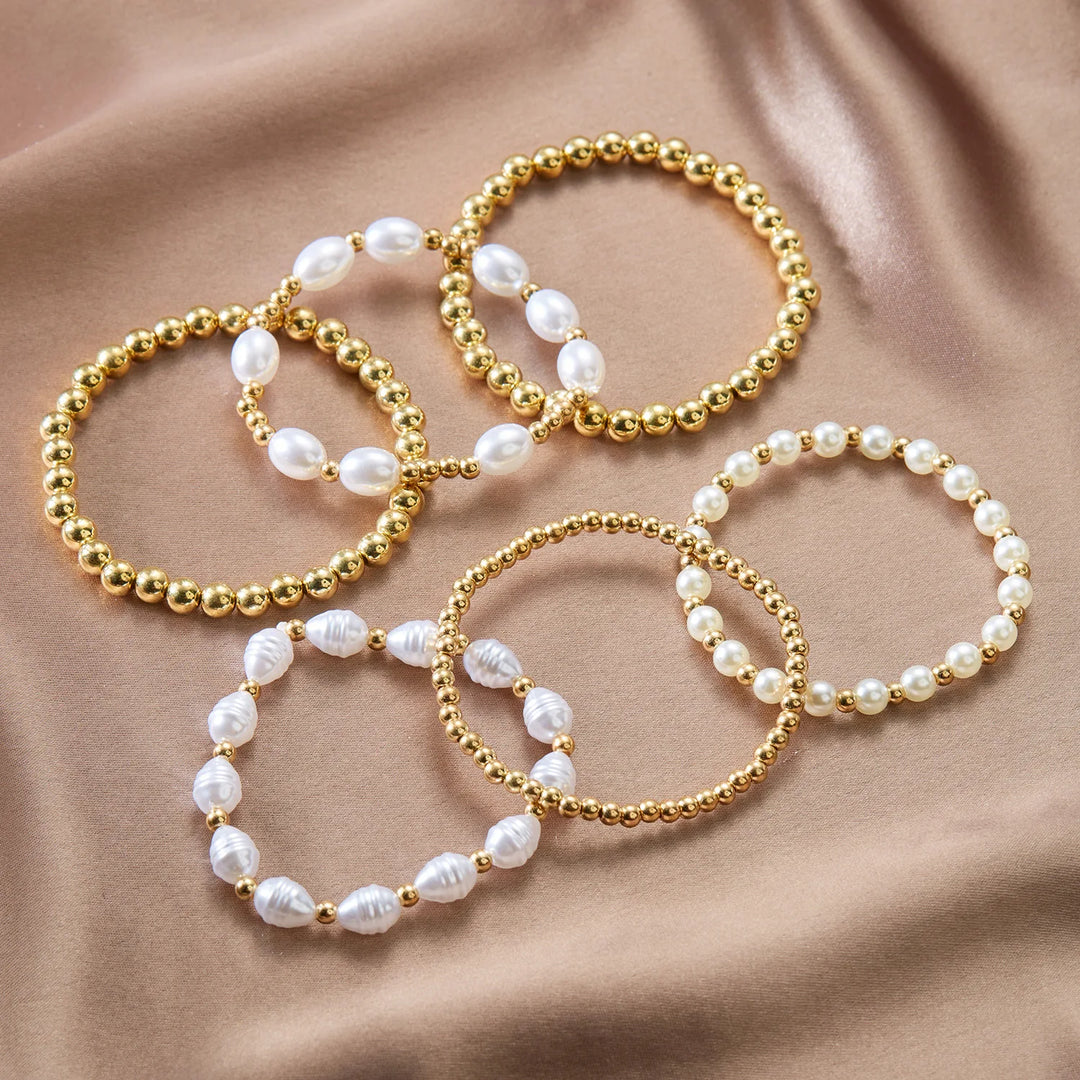 Eos Pearls 6pcs Bracelet Stack