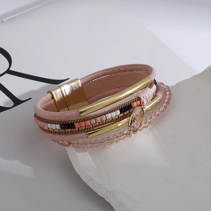 Cleo Leather Wrap Bracelet