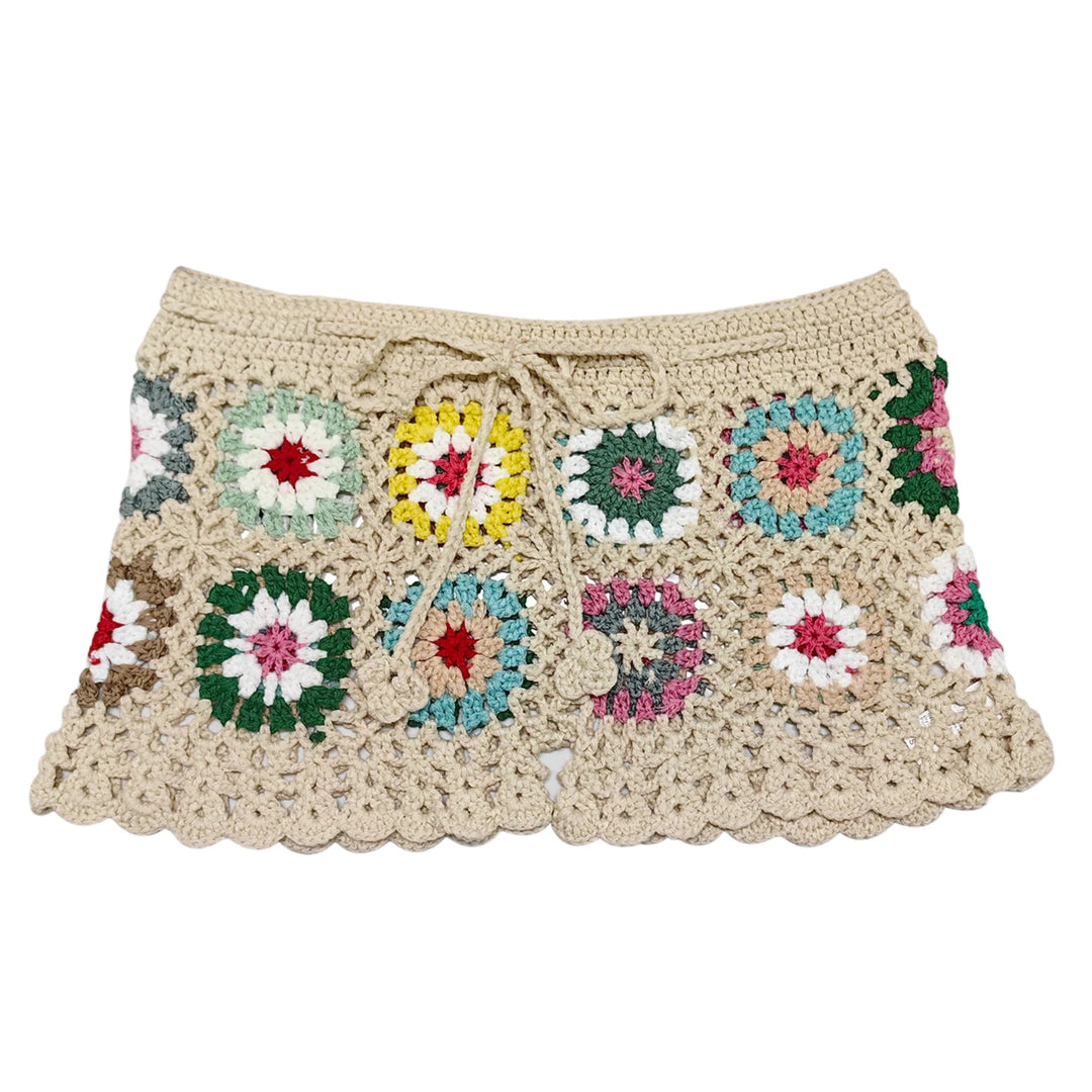 Patchwork Crochet Shorts