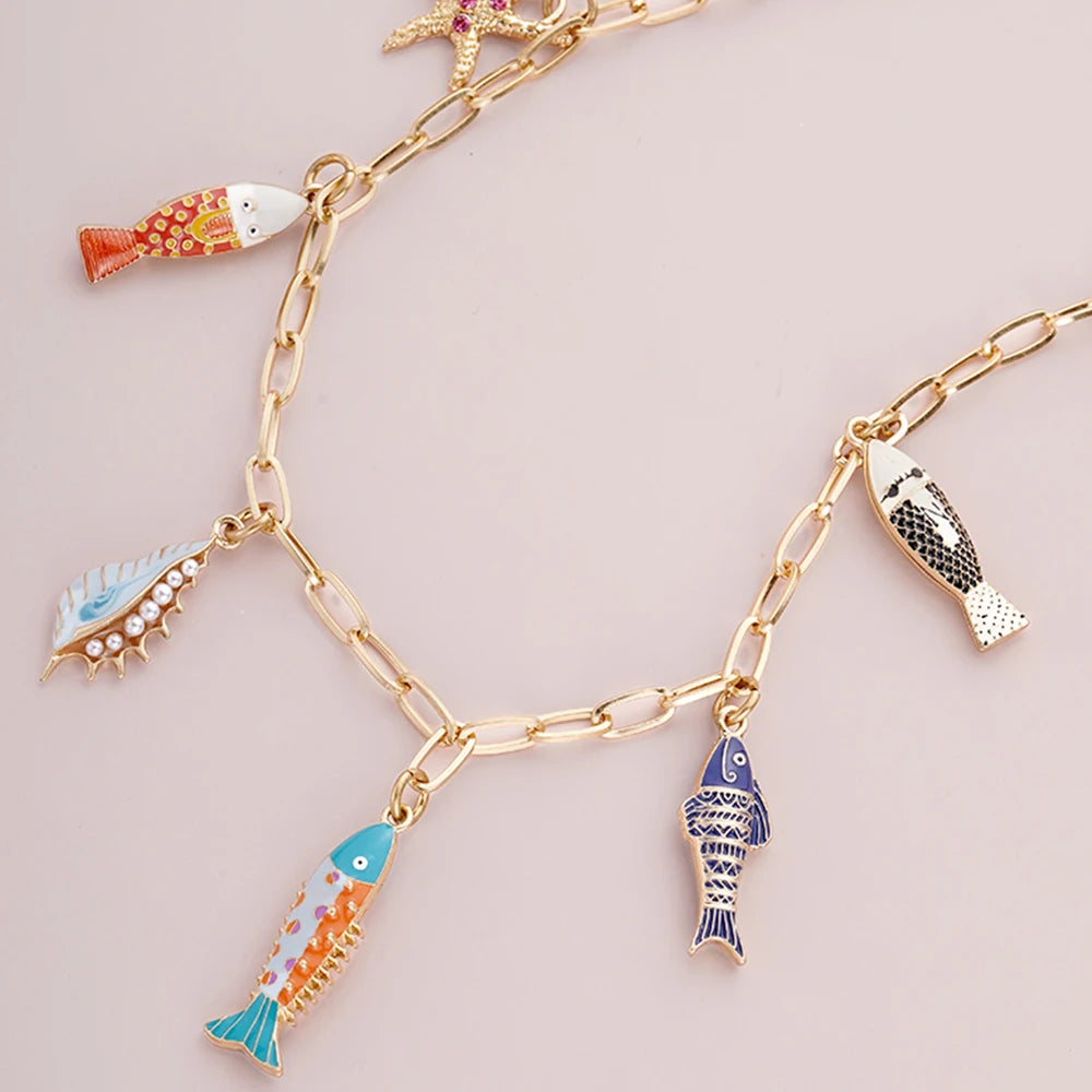 Poseida Seas Charm Necklace