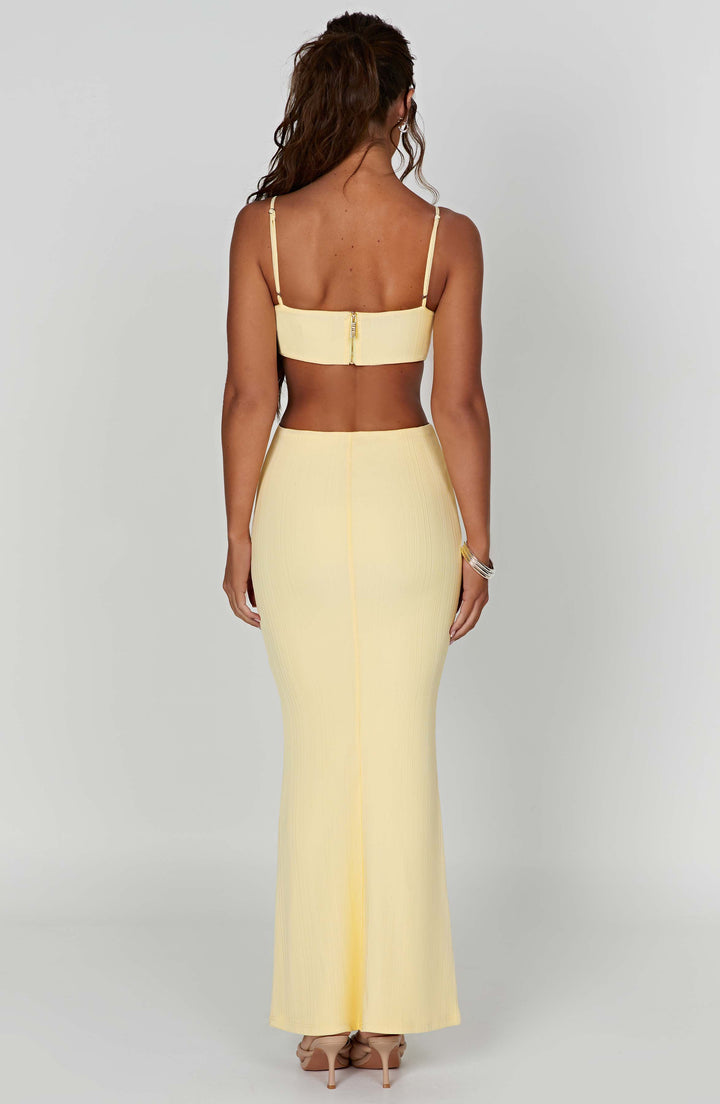 Celine Maxi Dress - Lemon