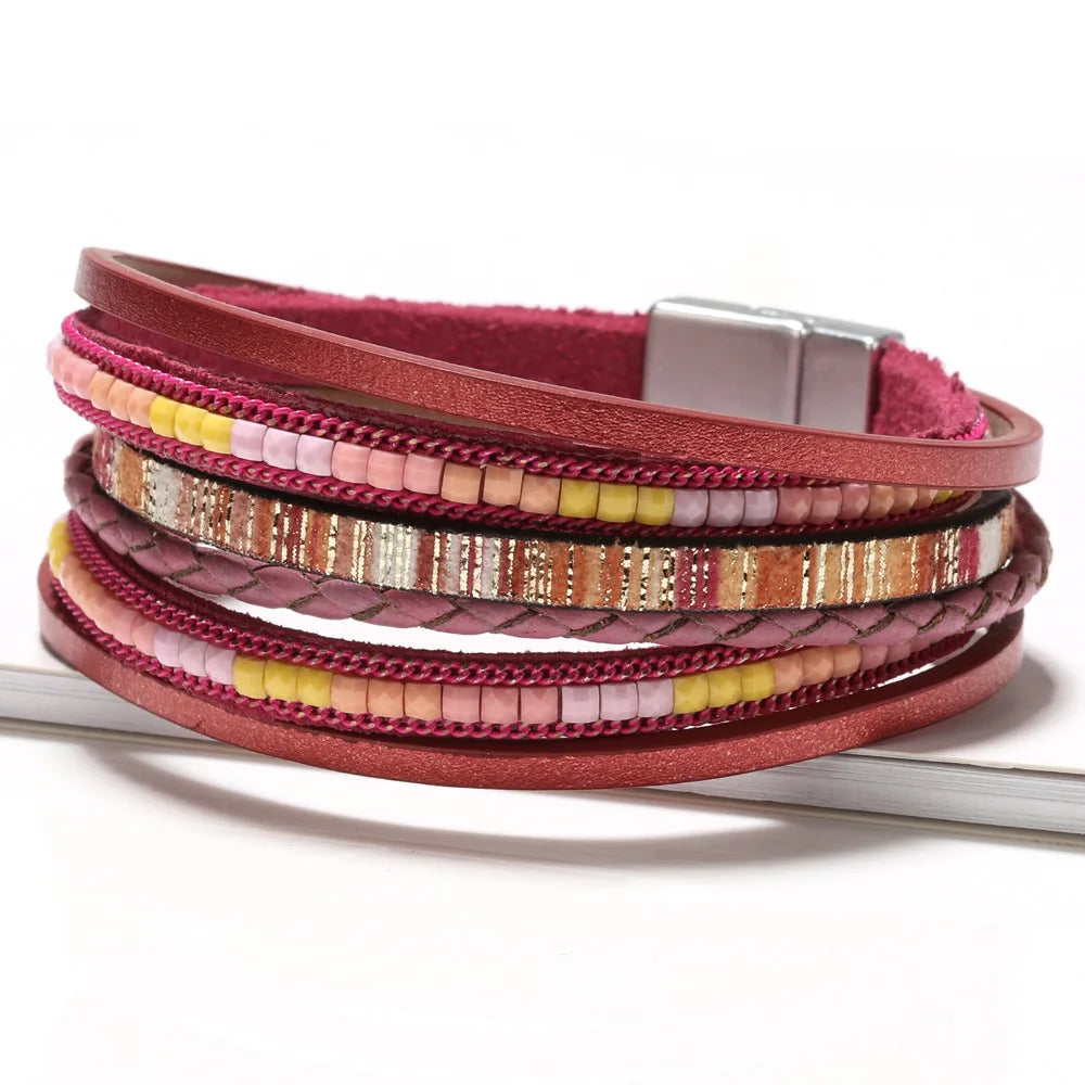 Bronwyn Leather Wrap Bracelet