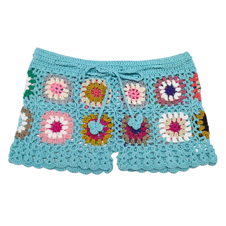 Patchwork Crochet Shorts