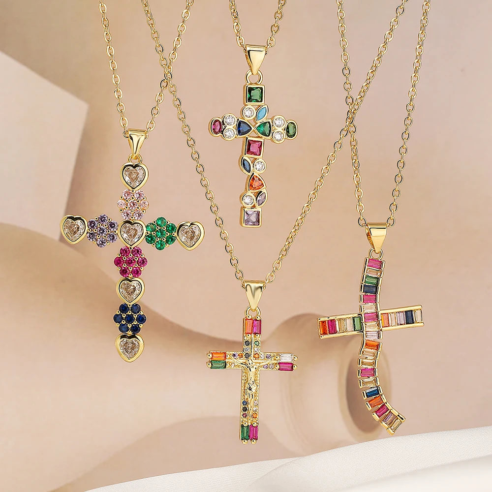 Verity Jewels Cross Necklaces