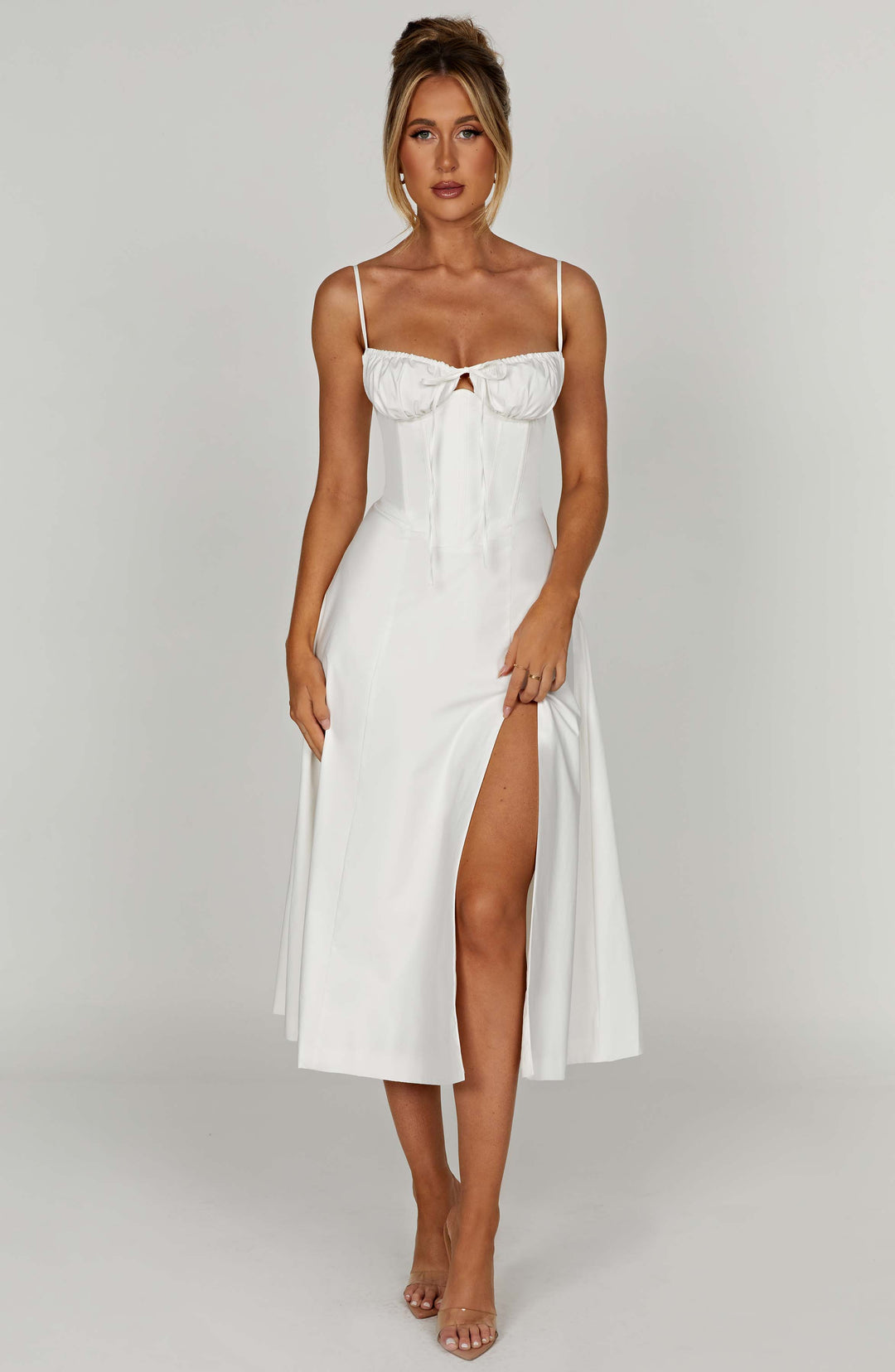 Deanna Midi Dress - Ivory