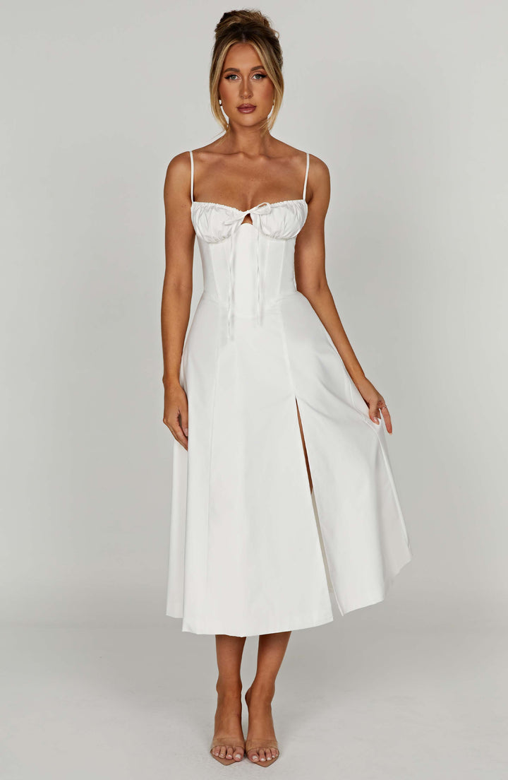 Deanna Midi Dress - Ivory