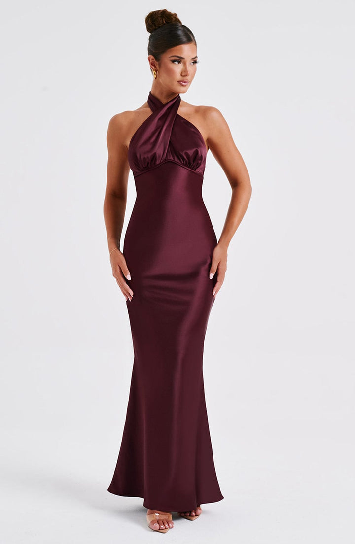 Dimitra Maxi Dress - Burgundy