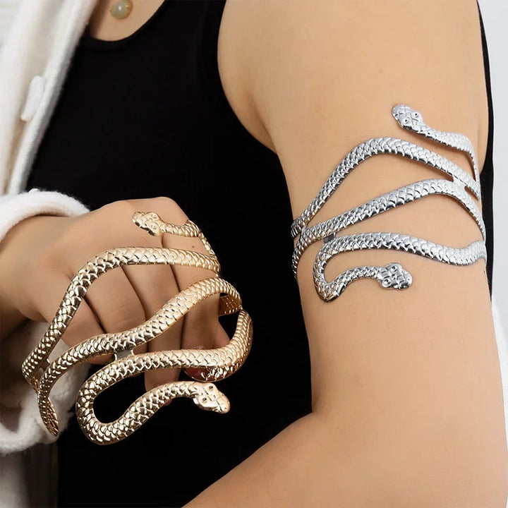 Heraz Serpent Mixed Metal Bracelets