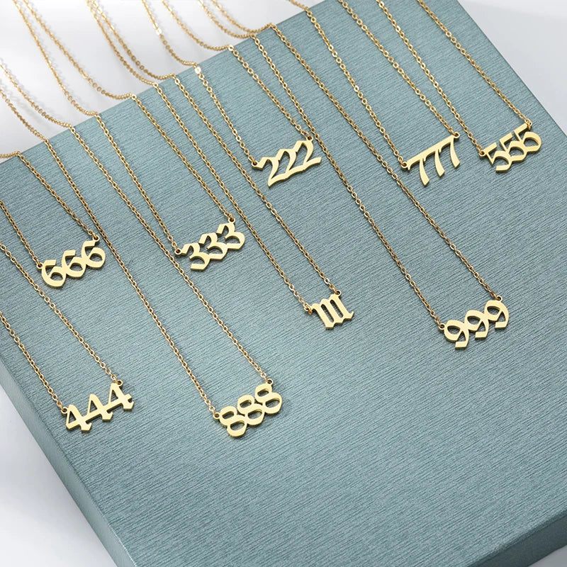 Delphine Angel Numbers Necklaces