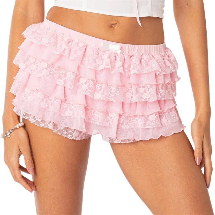 Icey Girl Coquette Ruffle Shorts