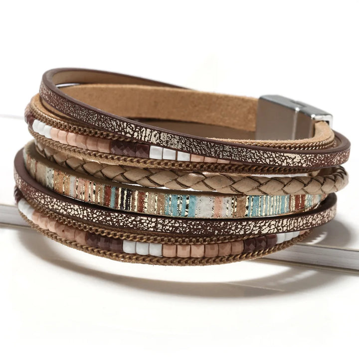 Bronwyn Leather Wrap Bracelet