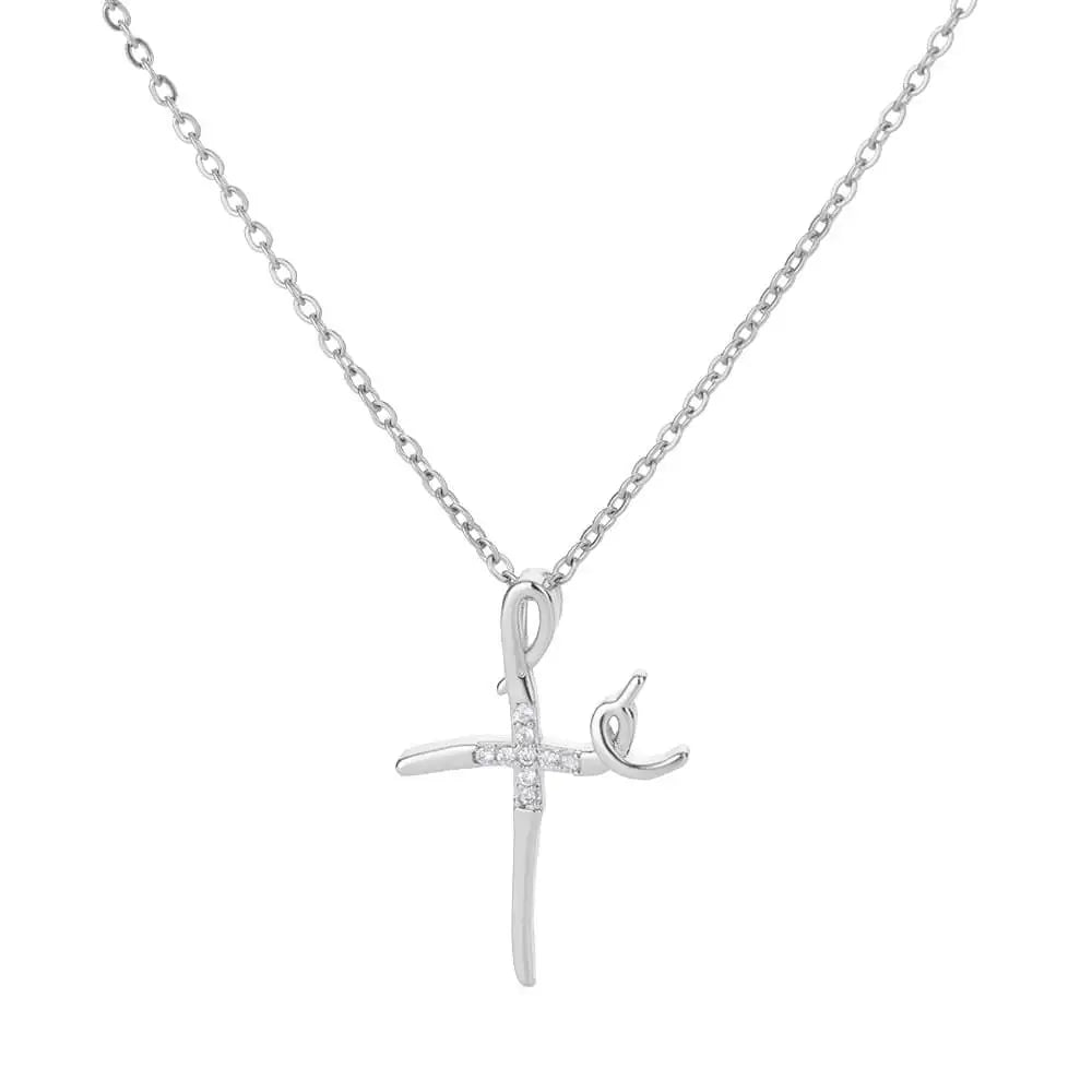 Danae Mixed Metal Cross Pendant Necklaces