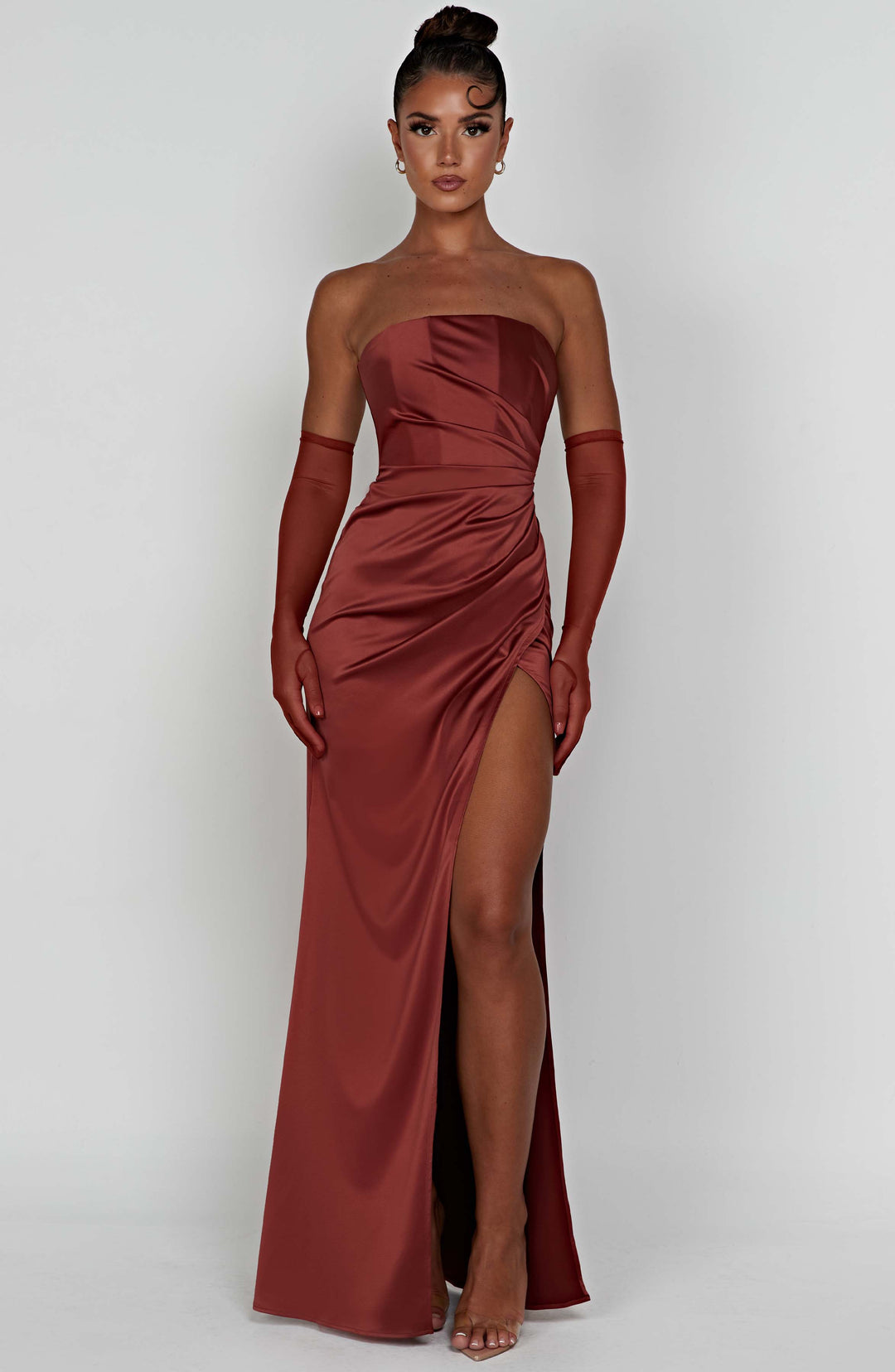 Safiya Maxi Dress - Rust